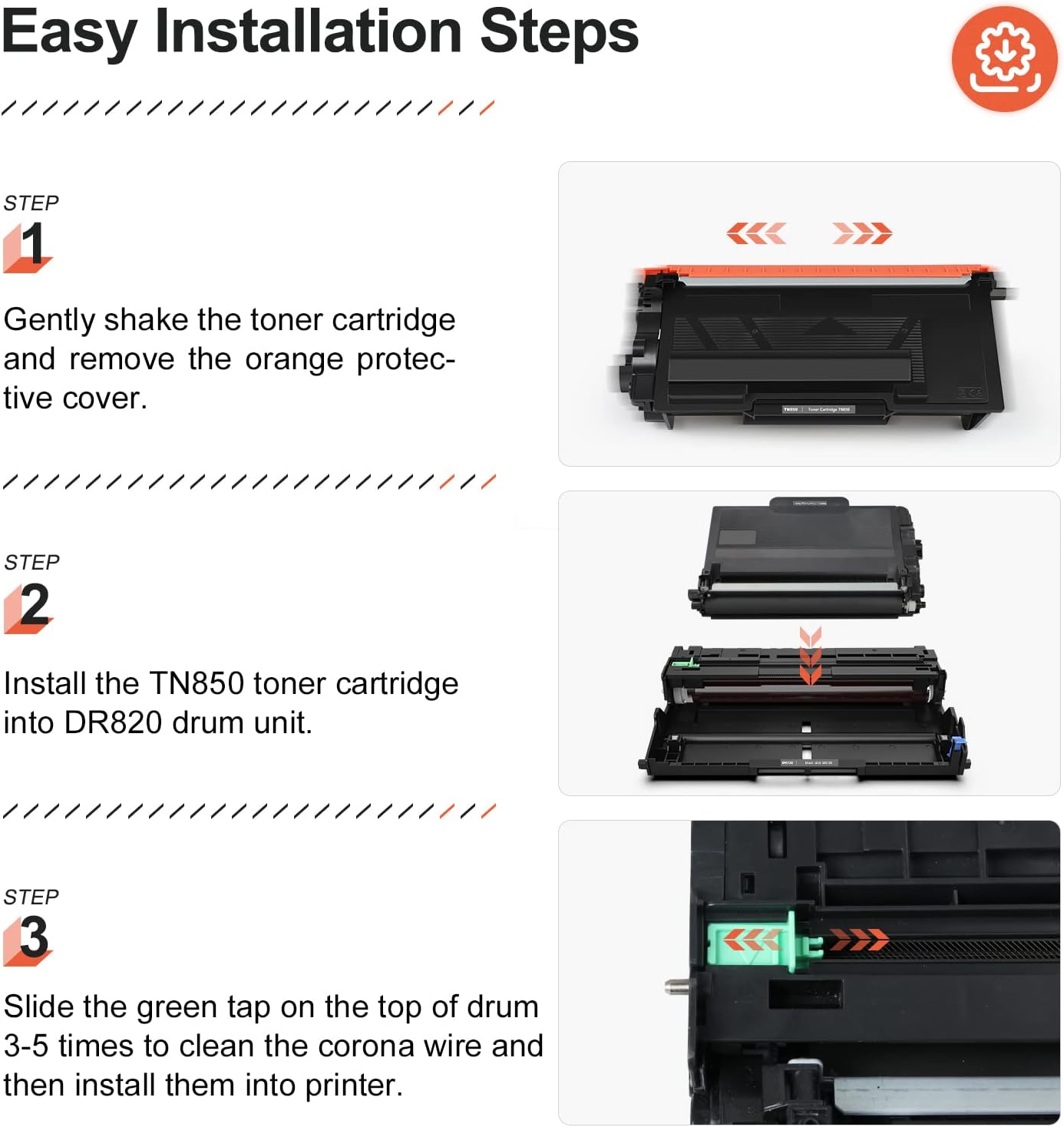 Thumbnail 4 de v4ink TN8504PK Black Toner Cartridge 4-Pack, 8,000-Page Yield Each