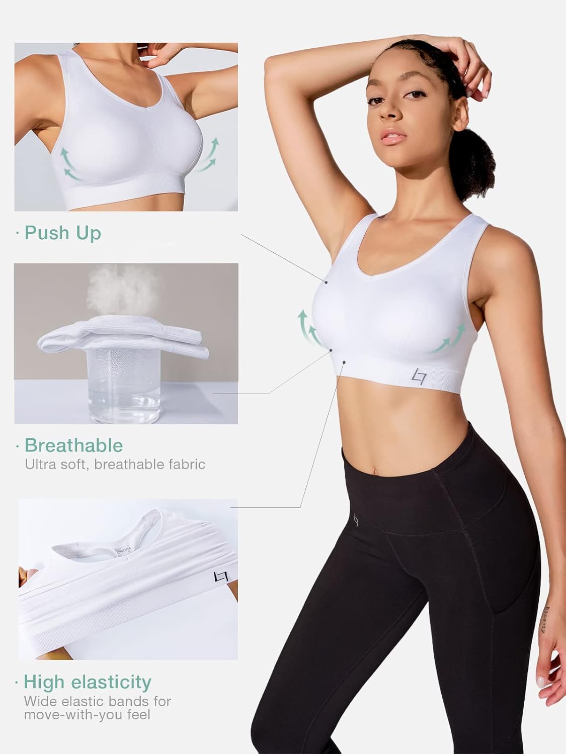 Detalle 2 de FITTIN racerback sports bra for women