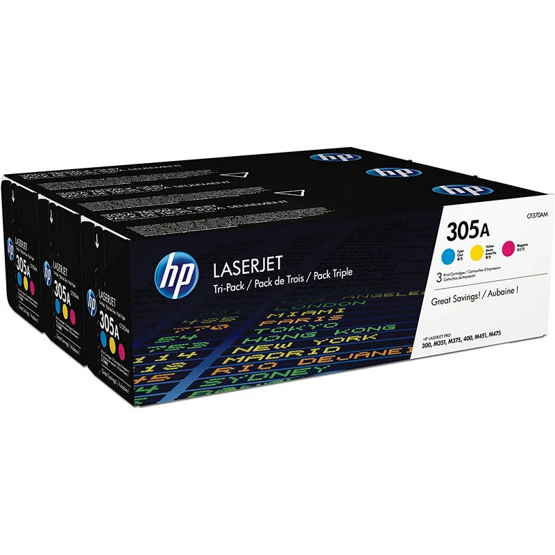 HP 305A Pack Ahorro tóner original cian/magenta/amarillo 🖨️