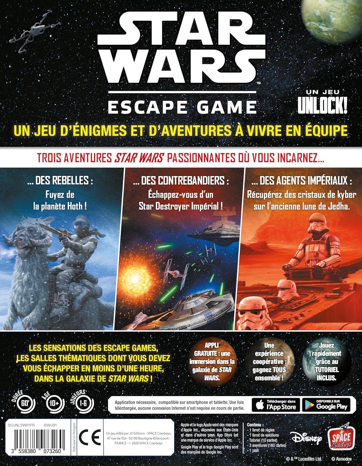 Detalle de Asmodee Star Wars UNLOCK! cooperative card game for 1-6 players