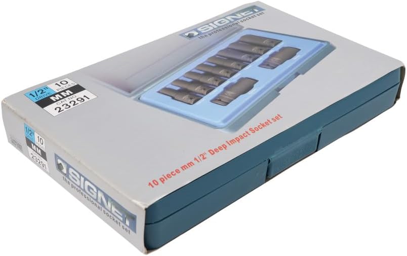Detalle 2 de SIGNET 23291 1/2ドライブ ミリ対応ディープインパクトソケットセット 10サイズ
