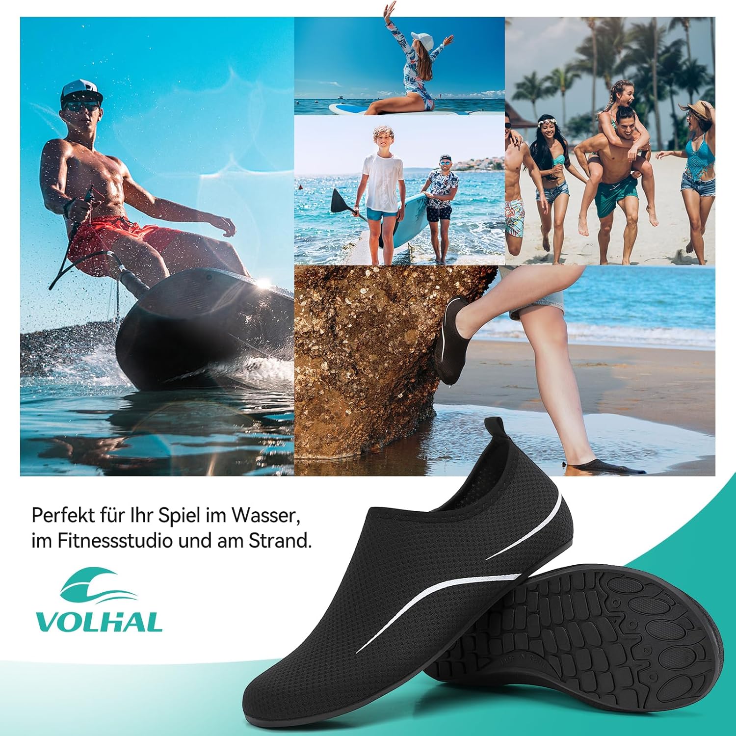 Thumbnail 6 de VOLHAL Badeschuhe & Wasserschuhe für Damen und Herren – schnell trocknend, rutschfest und leicht