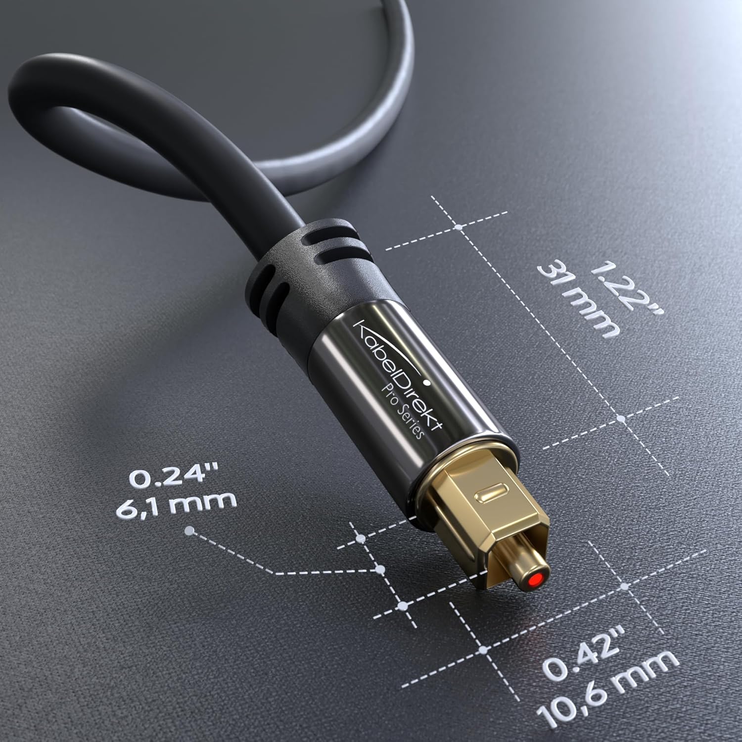 Thumbnail 6 de KabelDirekt TOSLINK 6ft optical cable