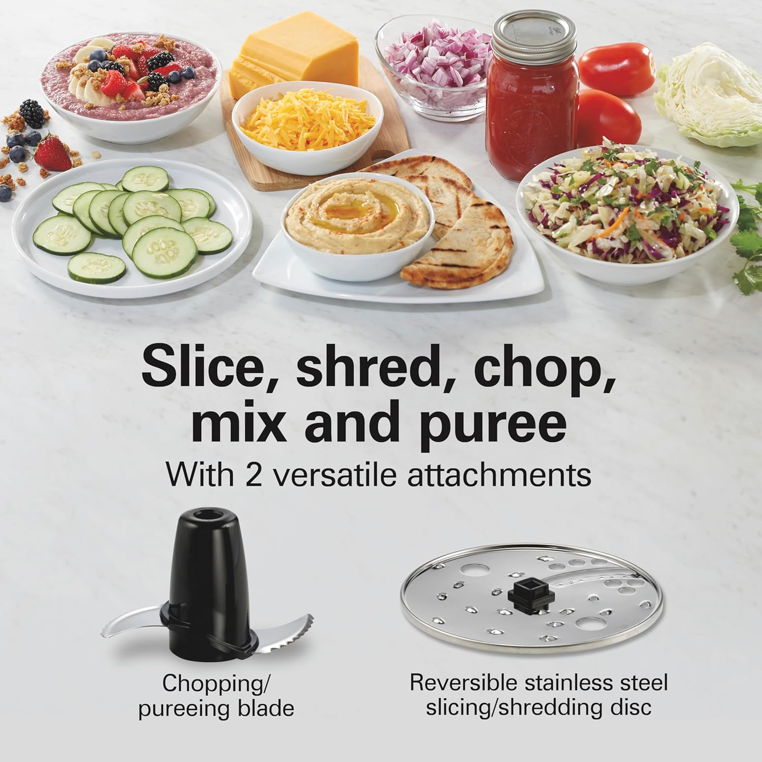 Detalle de Hamilton Beach Food Processor 10 Cups ⚙