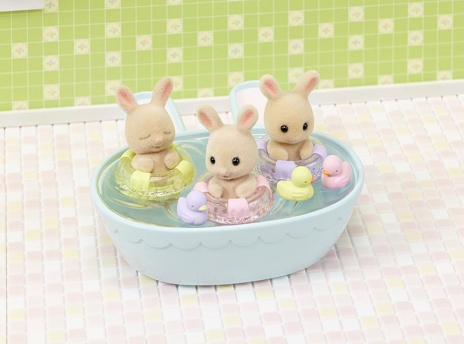 Thumbnail 5 de Sylvanian Families 5707 Triplets Baby Bathtime Set with Train and Bath Toys