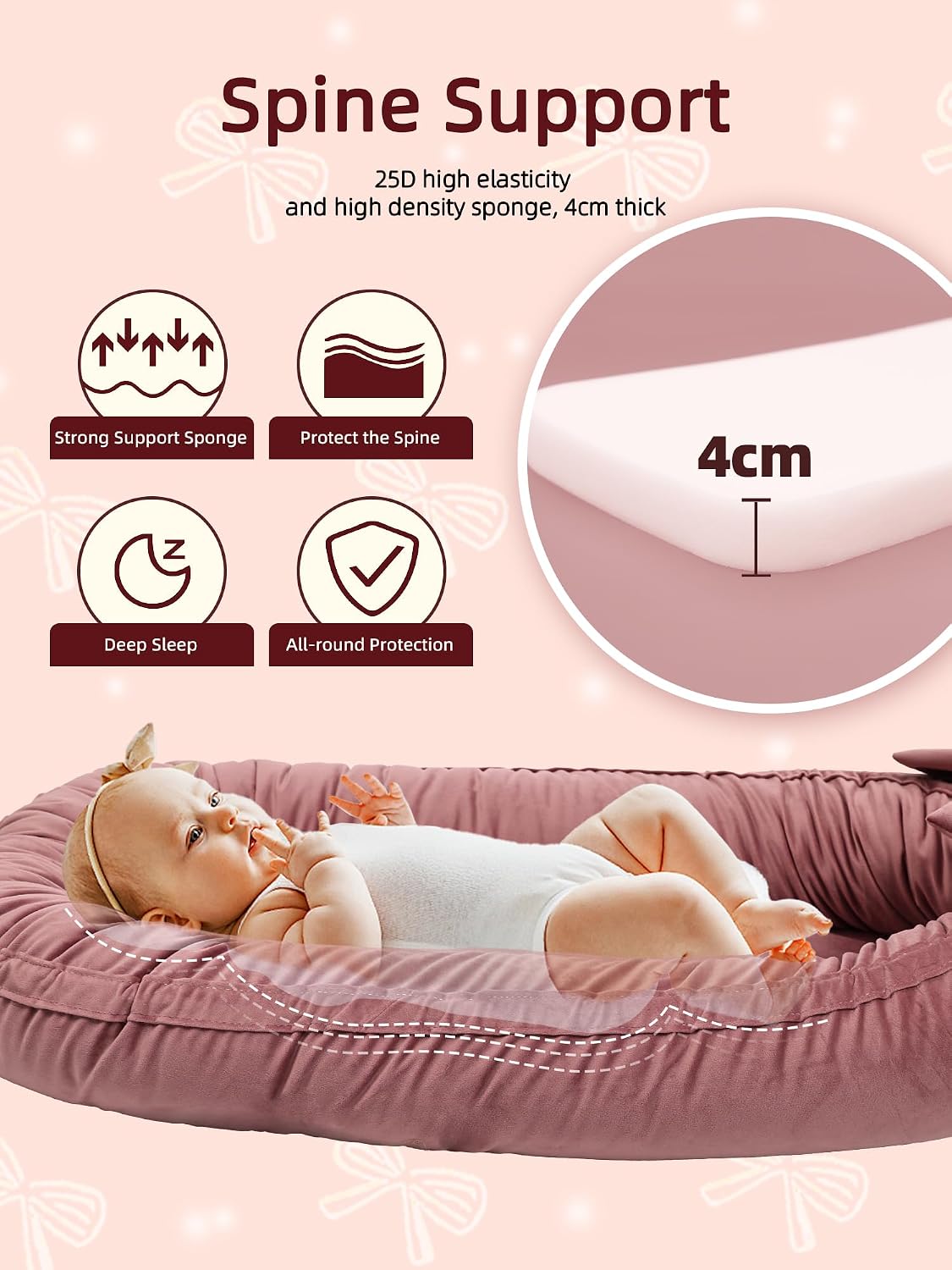 Thumbnail 2 de EAQ Baby Nest Pod for Newborn 0–12 months