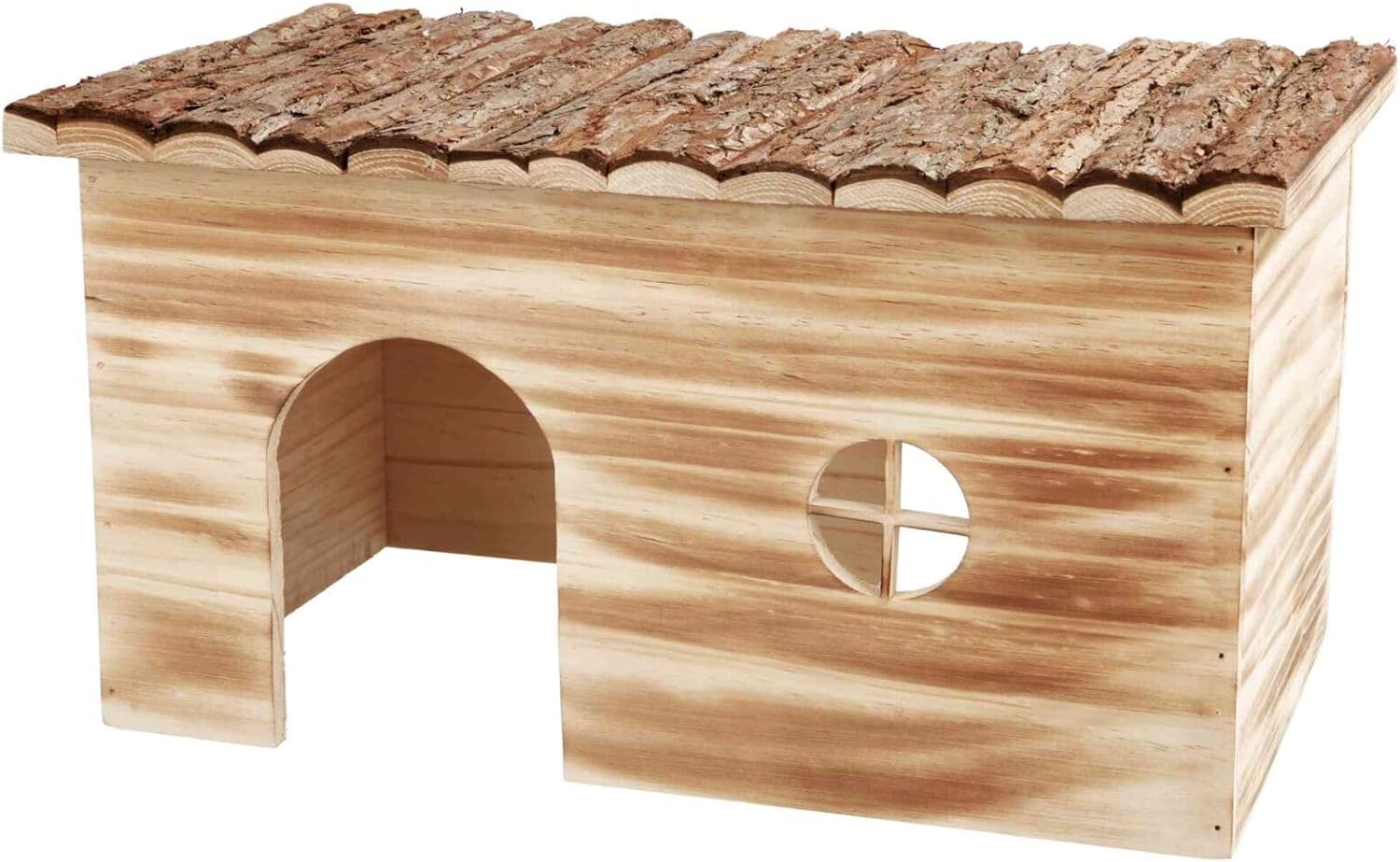 Detalle 1 de Trixie 61974 Natural Living Haus Grete geflammt, 35 × 18 × 20 cm