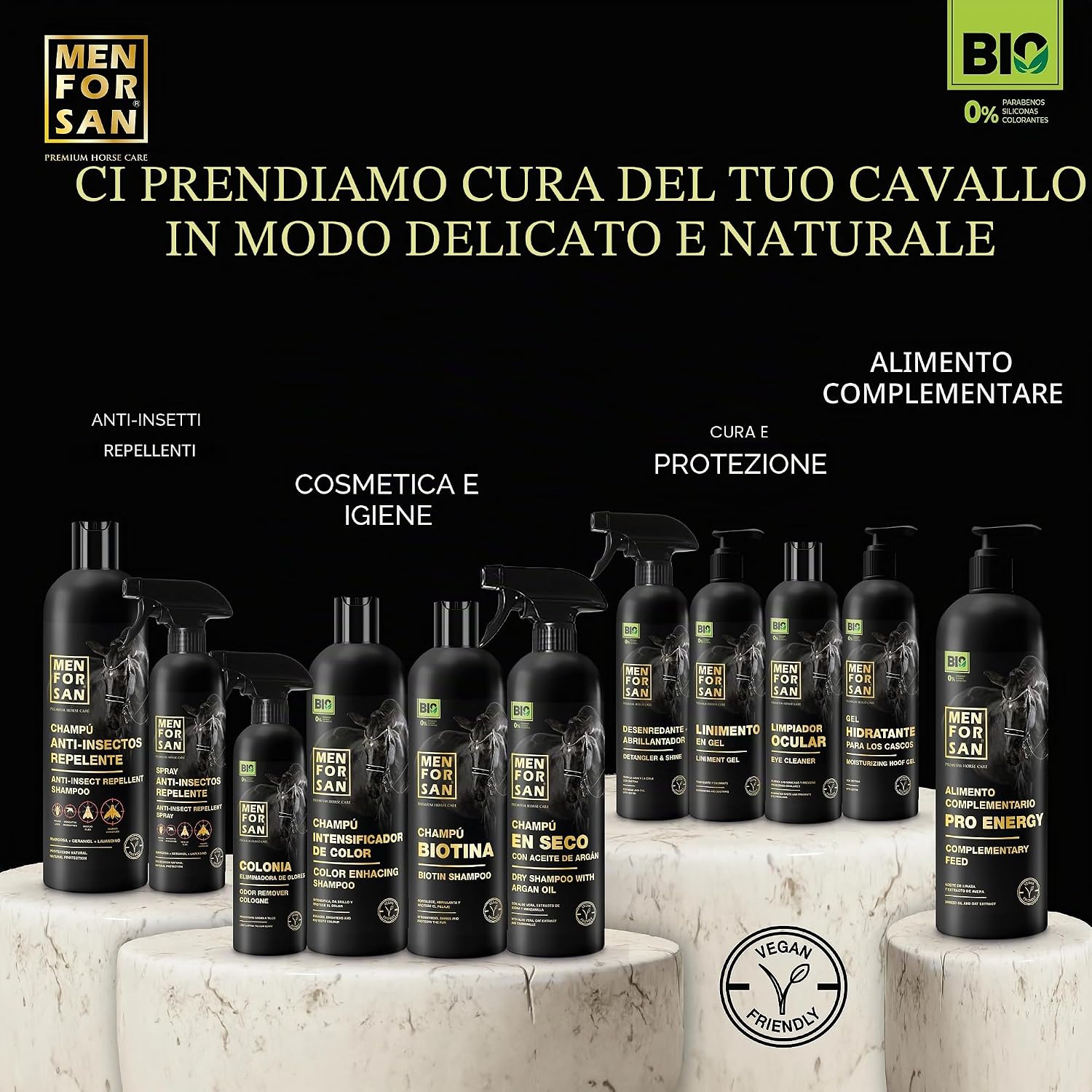 Thumbnail 6 de MENFORSAN Shampoo intensificatore di colore per cavalli 5L – bio, vegano e neutro per tutte le razze