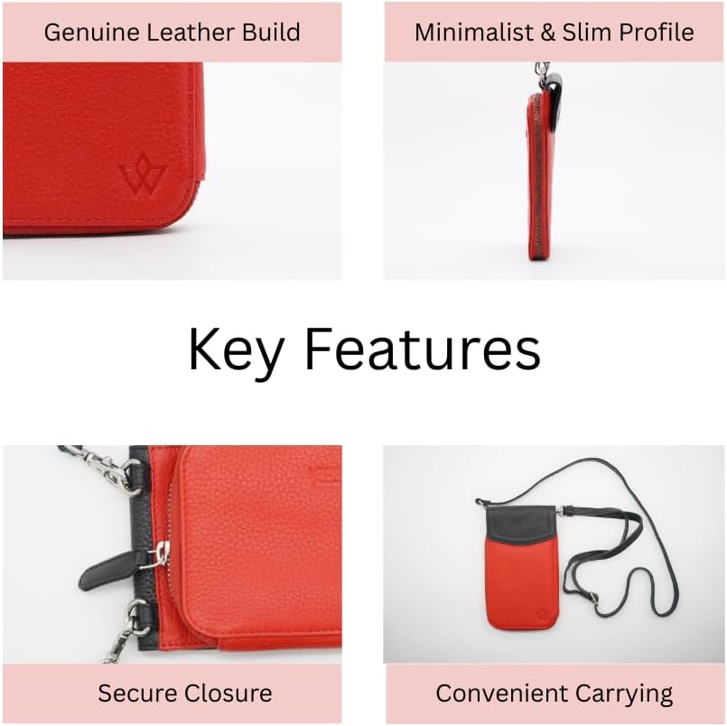 Thumbnail 6 de WASAMA Sidekick: Genuine Leather Crossbody Phone Bag for Women