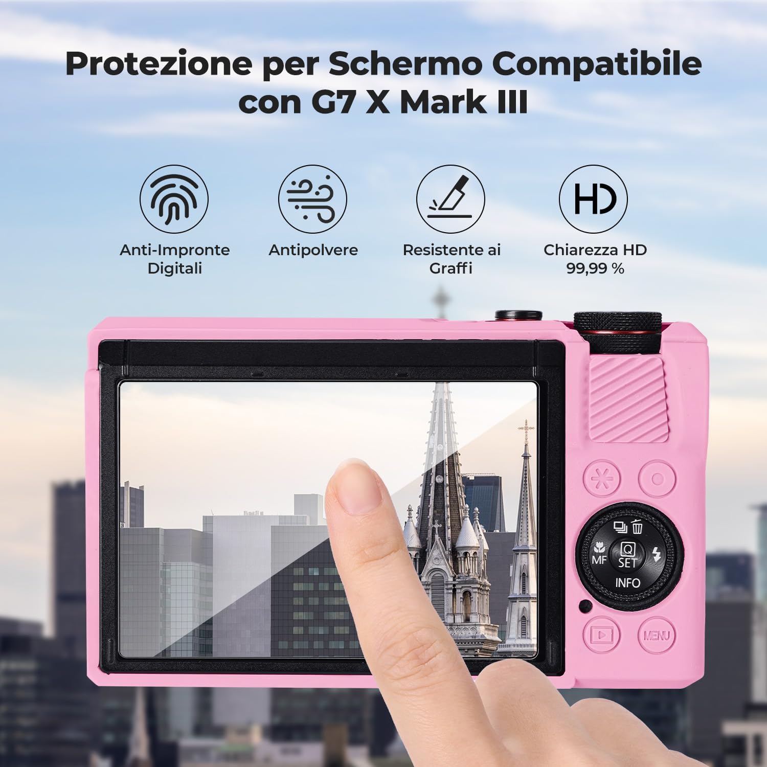 Thumbnail 6 de K&F CONCEPT Custodia silicone per PowerShot G7X Mark III
