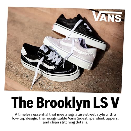 Thumbnail 6 de Vans Brooklyn LS Zapatillas bajas unisex para niños Brooklyn LS en gamuza y canvas Black White (36.5 EU)