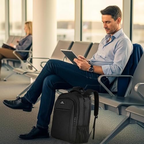 Detalle de MATEIN Travel Laptop Backpack: Lightweight, Weather-Resistant Everyday Pack (15.6in Compatible)