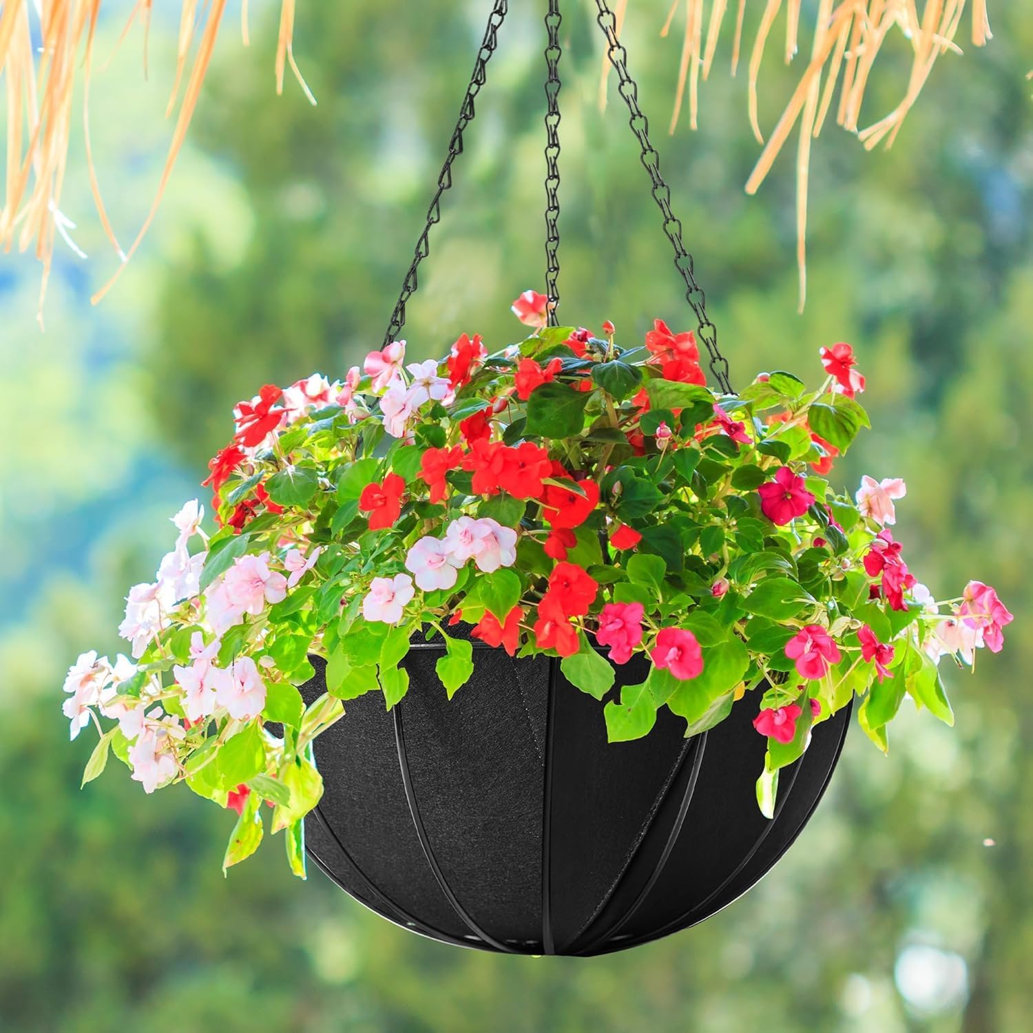 Thumbnail 5 de GIONAR 6PCS fabric planter basket liner (14inch/35cm felt) for hanging wall planters