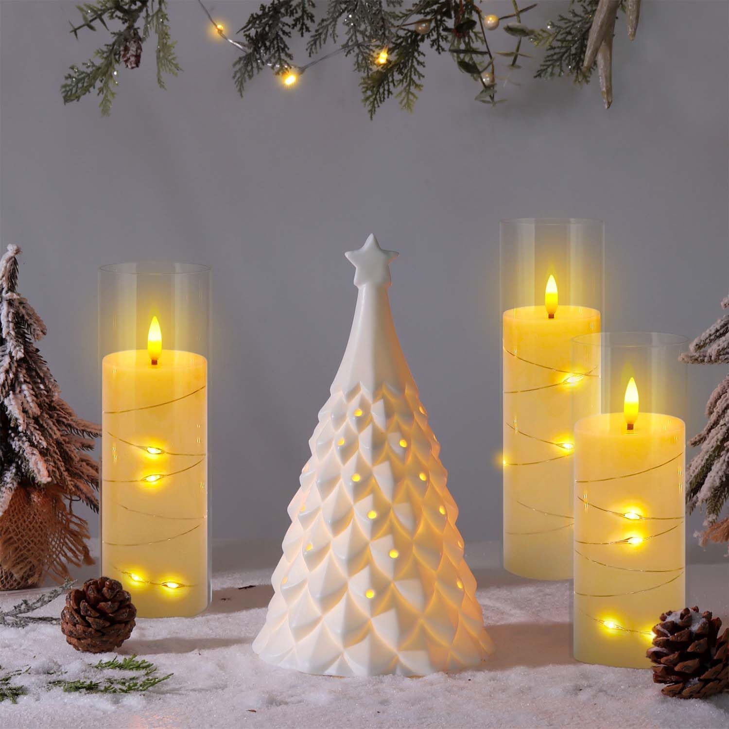 Detalle 1 de CAKETYCG Flameless LED Candles, 5-Pack