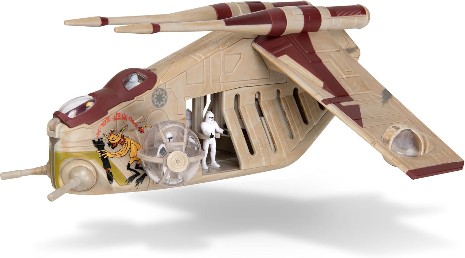 Thumbnail 3 de Star Wars Micro Galaxy Squadron SWJ0100 Grand Army of the Republic Battle Pack – 20 cm Großes Fahrzeug mit BARC Speeder und 5 Micro-Figuren