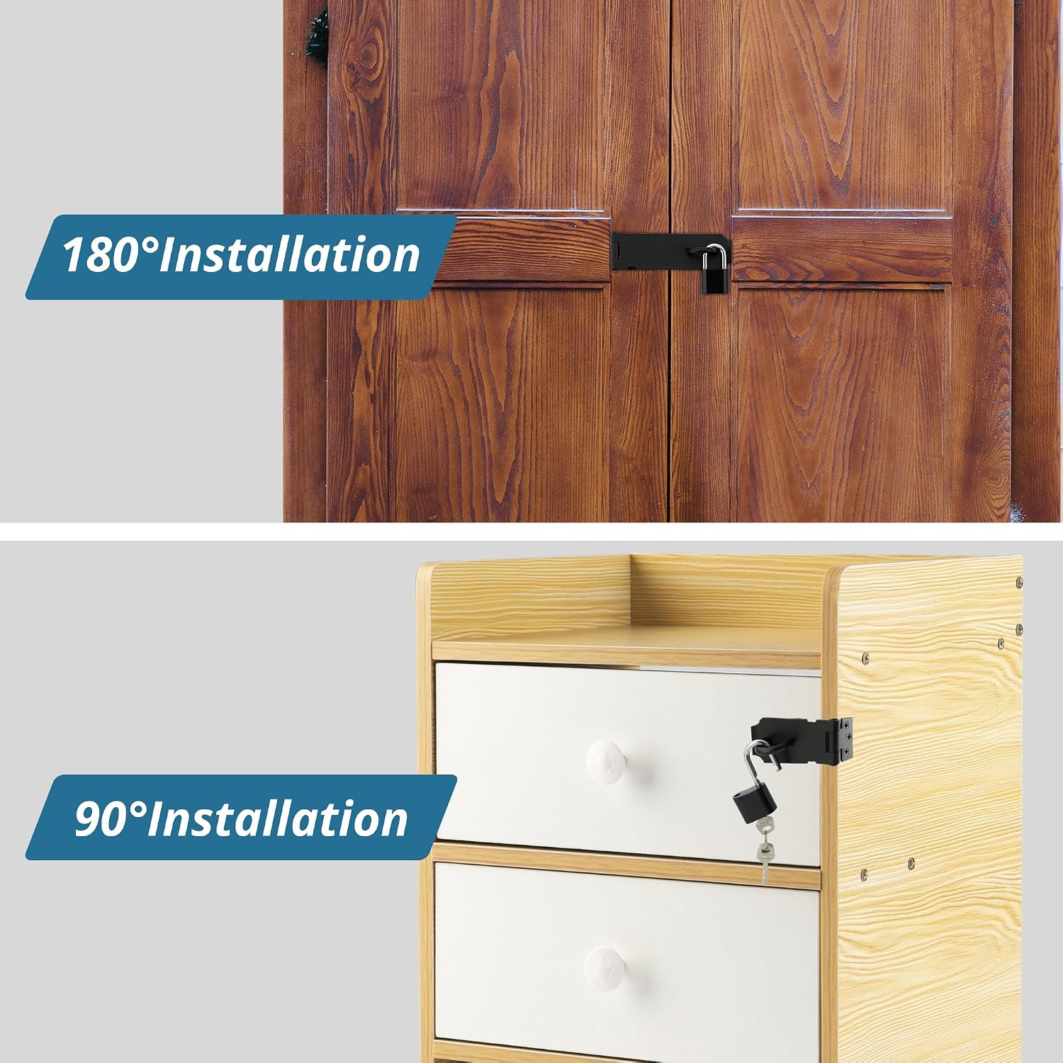 Thumbnail 4 de SAYAYO Door Hasp Latch, SUS304 Stainless Steel