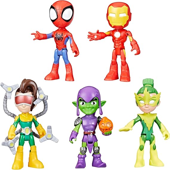 Spidey and His Amazing Friends Pack de Figuras, 10 cm 🕷️