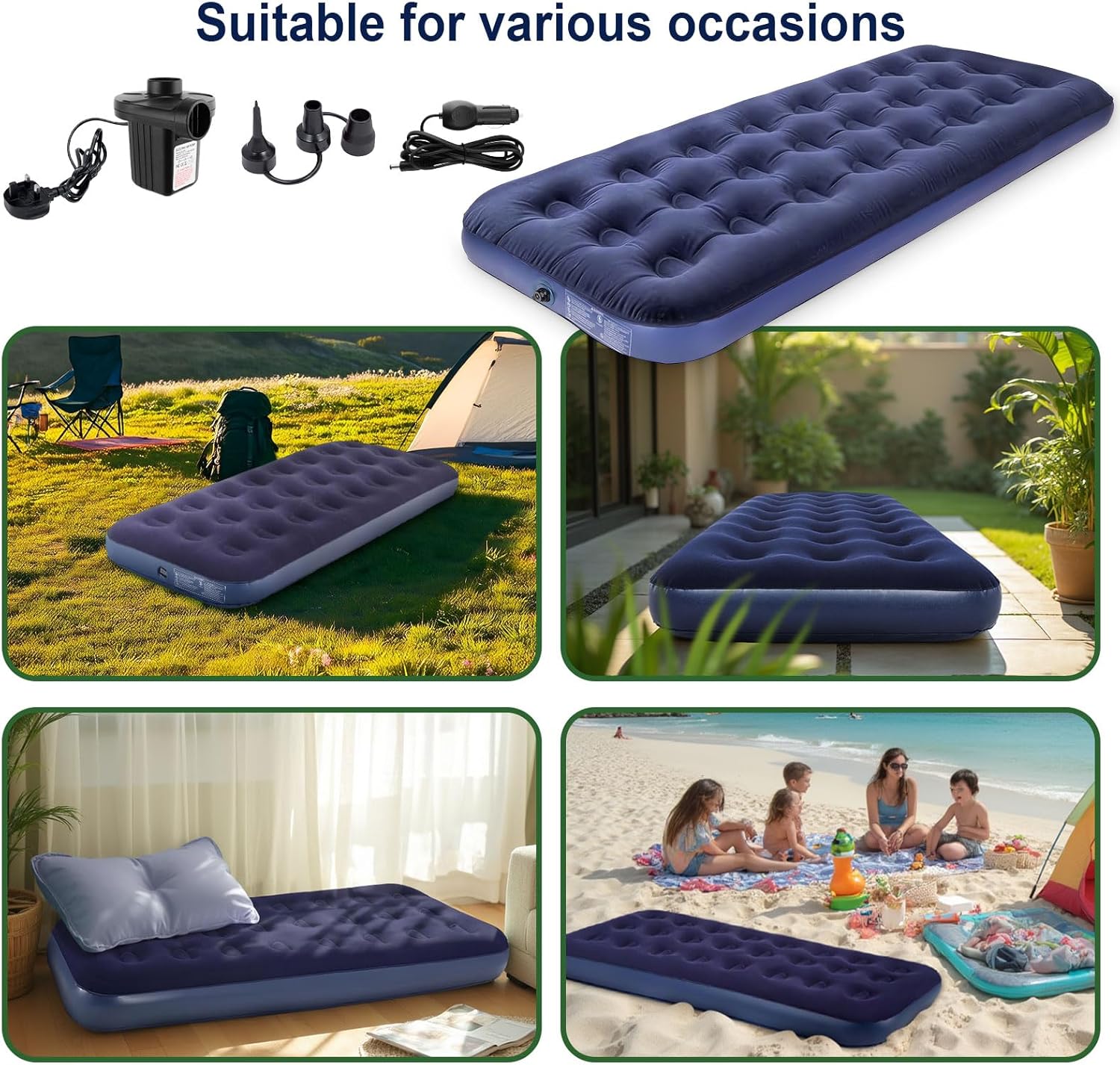 Thumbnail 4 de Homvvi Single Air Bed 50W electric pump
