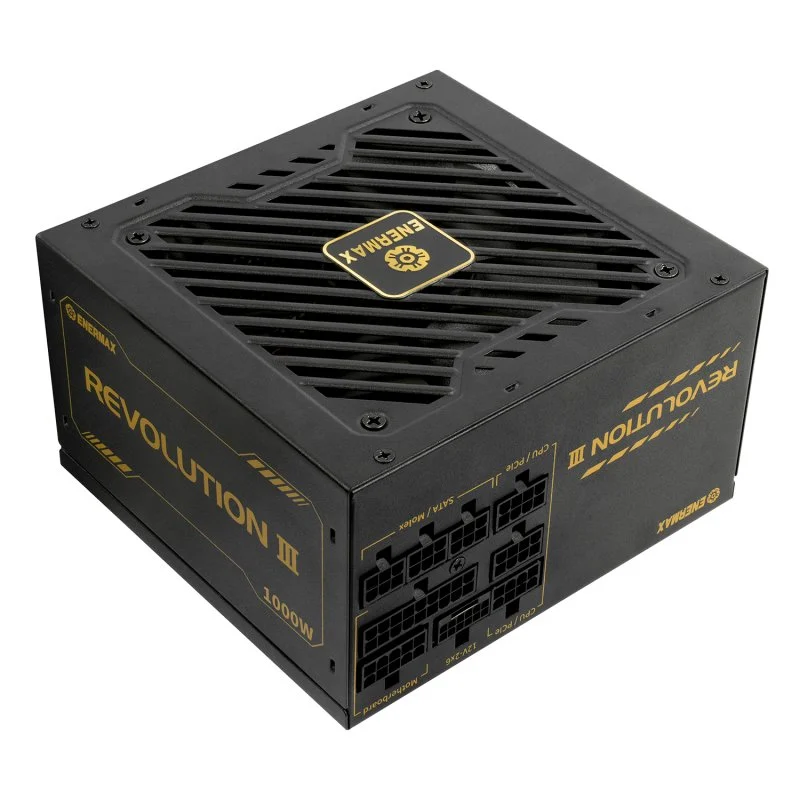Detalle de Enermax Revolution III 1000W 80 PLUS Gold: fuente modular de alto rendimiento para gamer's y estaciones exigentes