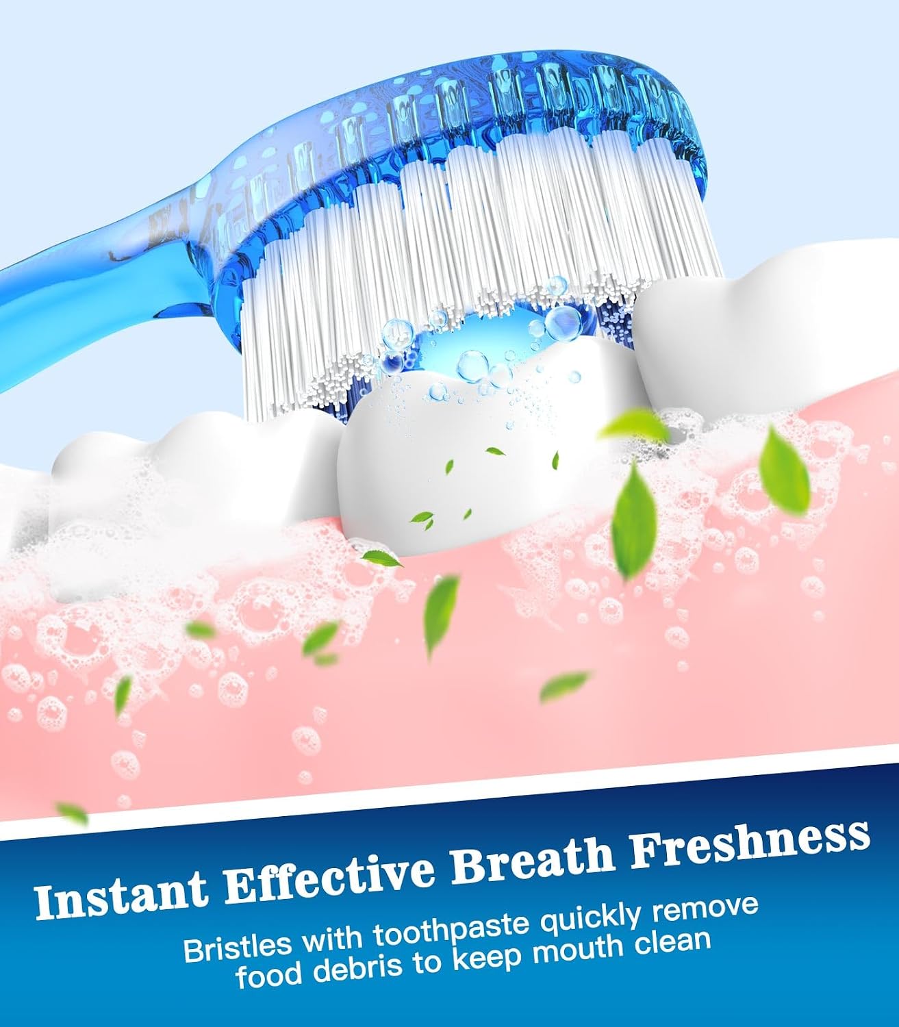 Thumbnail 3 de Litlcutie 24 Pack 5-in-1 Disposable Toothbrushes with Toothpaste, Floss, Pick & Tongue Scraper