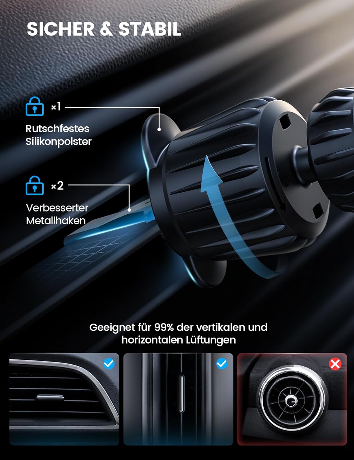 Thumbnail 4 de Lamicall MagSafe KFZ-Halterung 360°