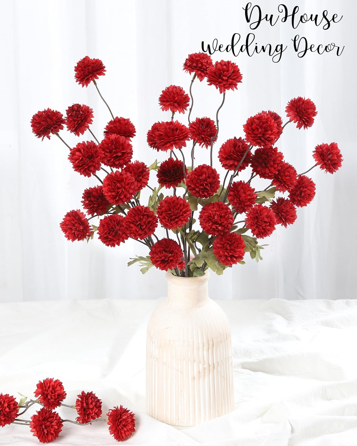 Detalle de DuHouse artificial flowers, 6 stems
