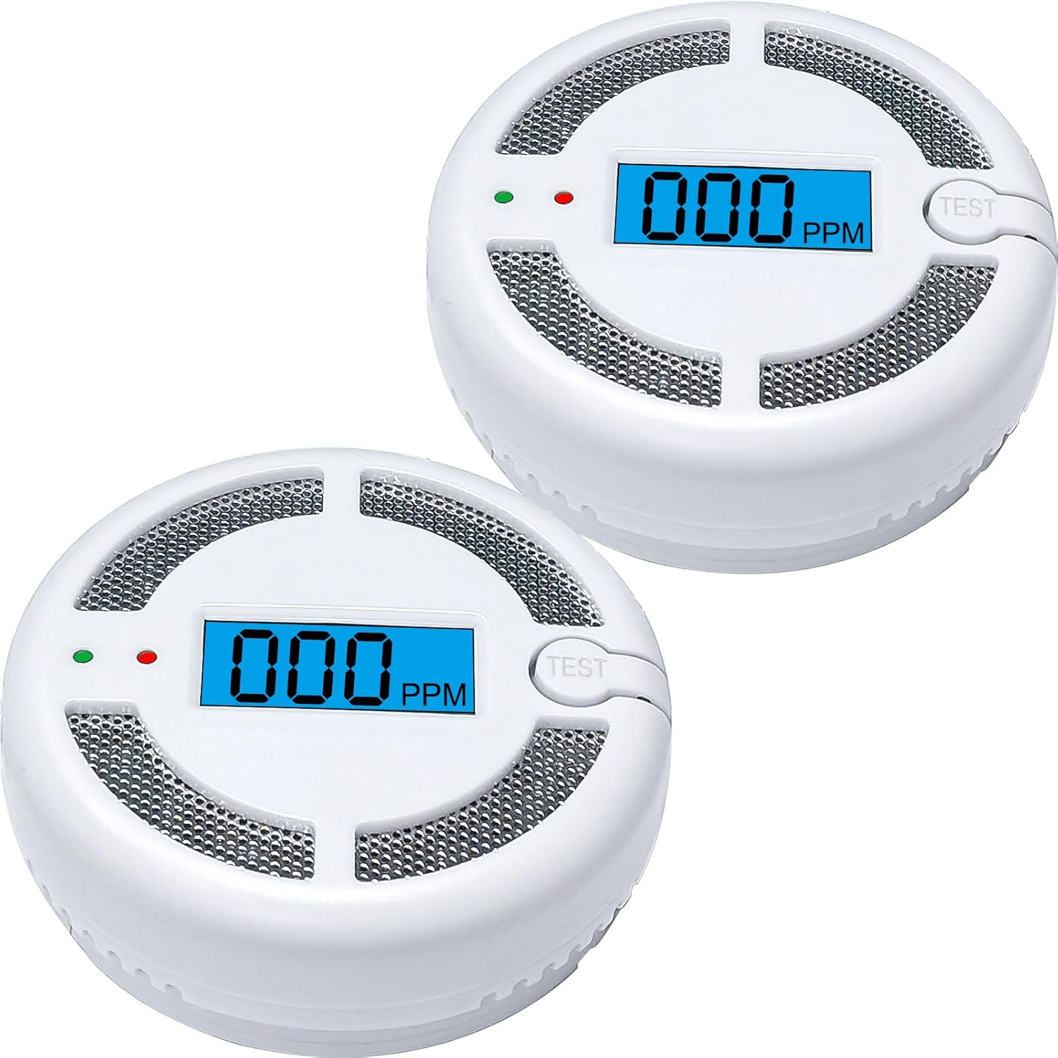 Thumbnail 5 de Mini Battery-Powered Carbon Monoxide Detector (CO Alarm) with LCD Display, EN 50291 Compliant, 4 Pack