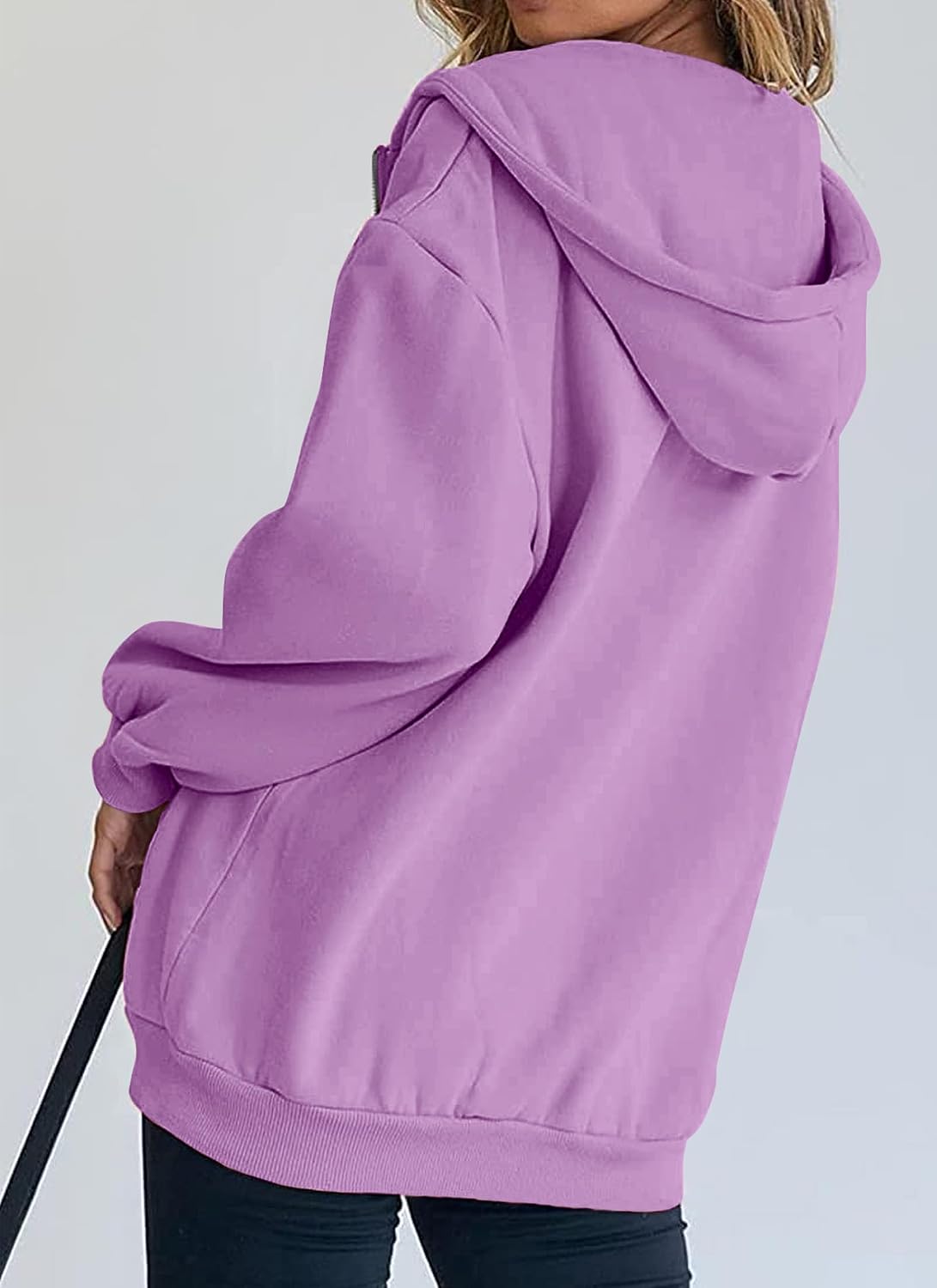 Detalle de PRETTYGARDEN Women's Zip-Up Hoodie, Fleece-Lined