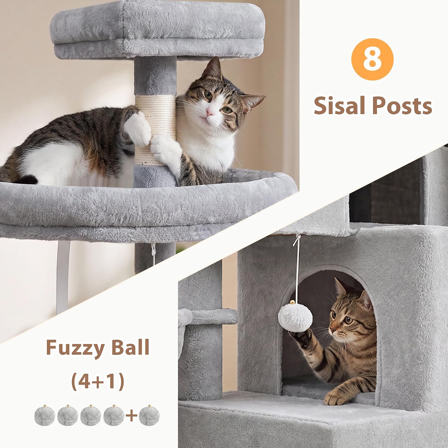 Detalle 1 de Gitelsnour Cat Tree GCT809W