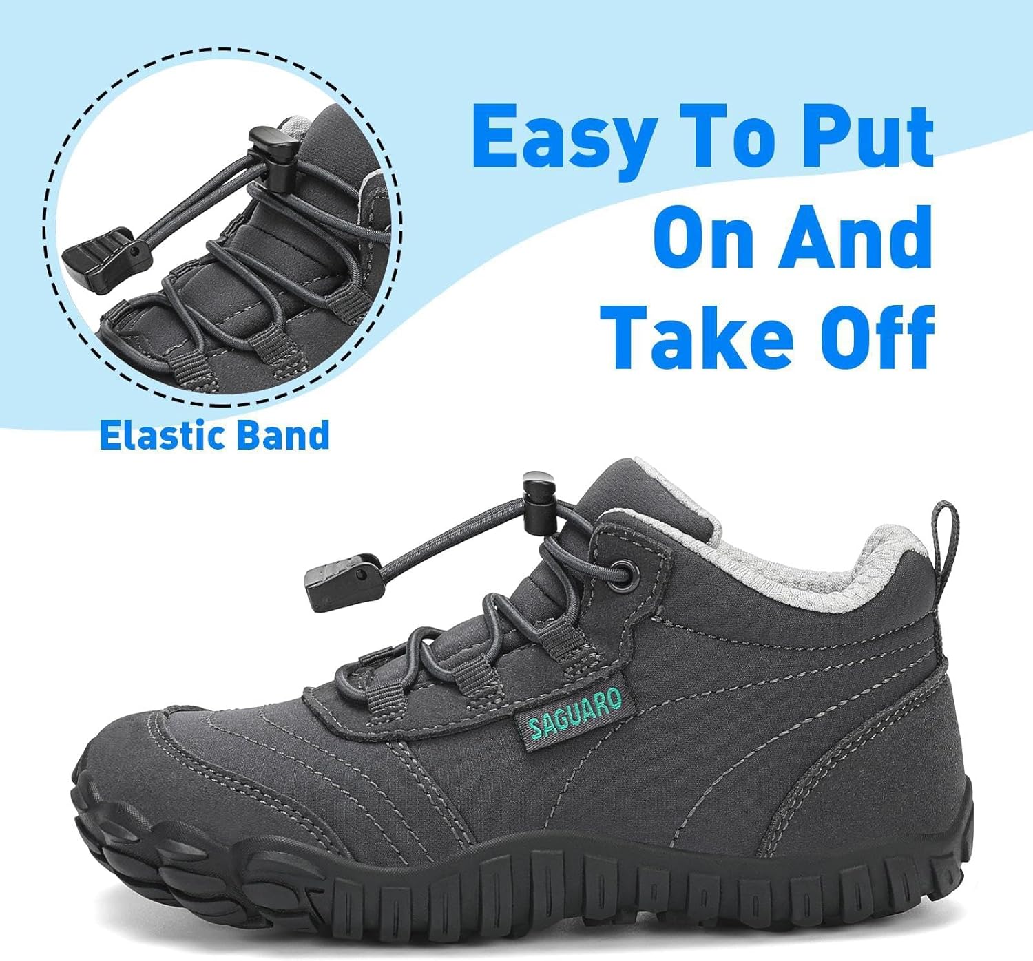 Thumbnail 6 de SAGUARO Enfants Chaussures de Trail Barefoot – Légeres, Respirantes et Confortables (26-36 EU)