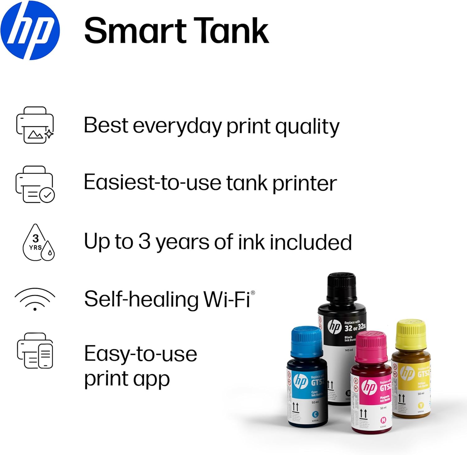 Thumbnail 1 de HP Smart Tank 6006 All-in-One Printer (Colour) with Wireless Wi‑Fi, Print/Scan/Copy