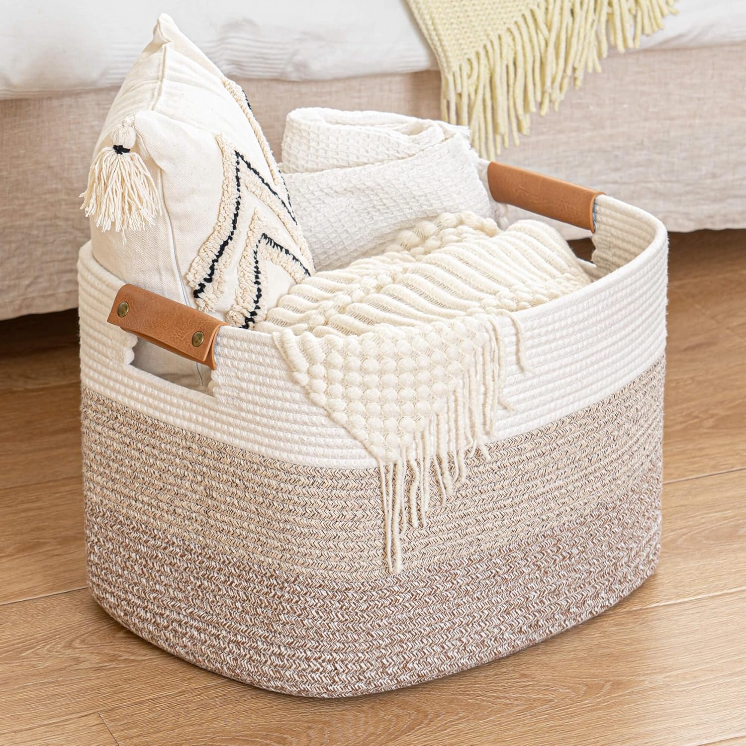 Thumbnail 5 de danpinera 50L Aufbewahrungskorb Baumwolle Aufbewahrung