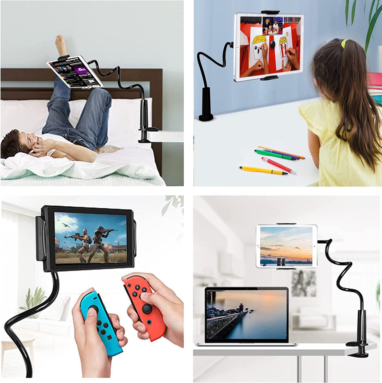 Detalle 2 de VENQI Gooseneck Tablet Holder 4.7–10.1" tablet stand