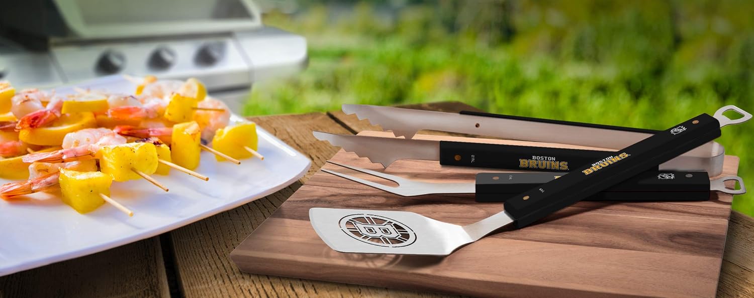 Detalle 2 de YouTheFan NHL 3PC Spirit Series BBQ Grill Set