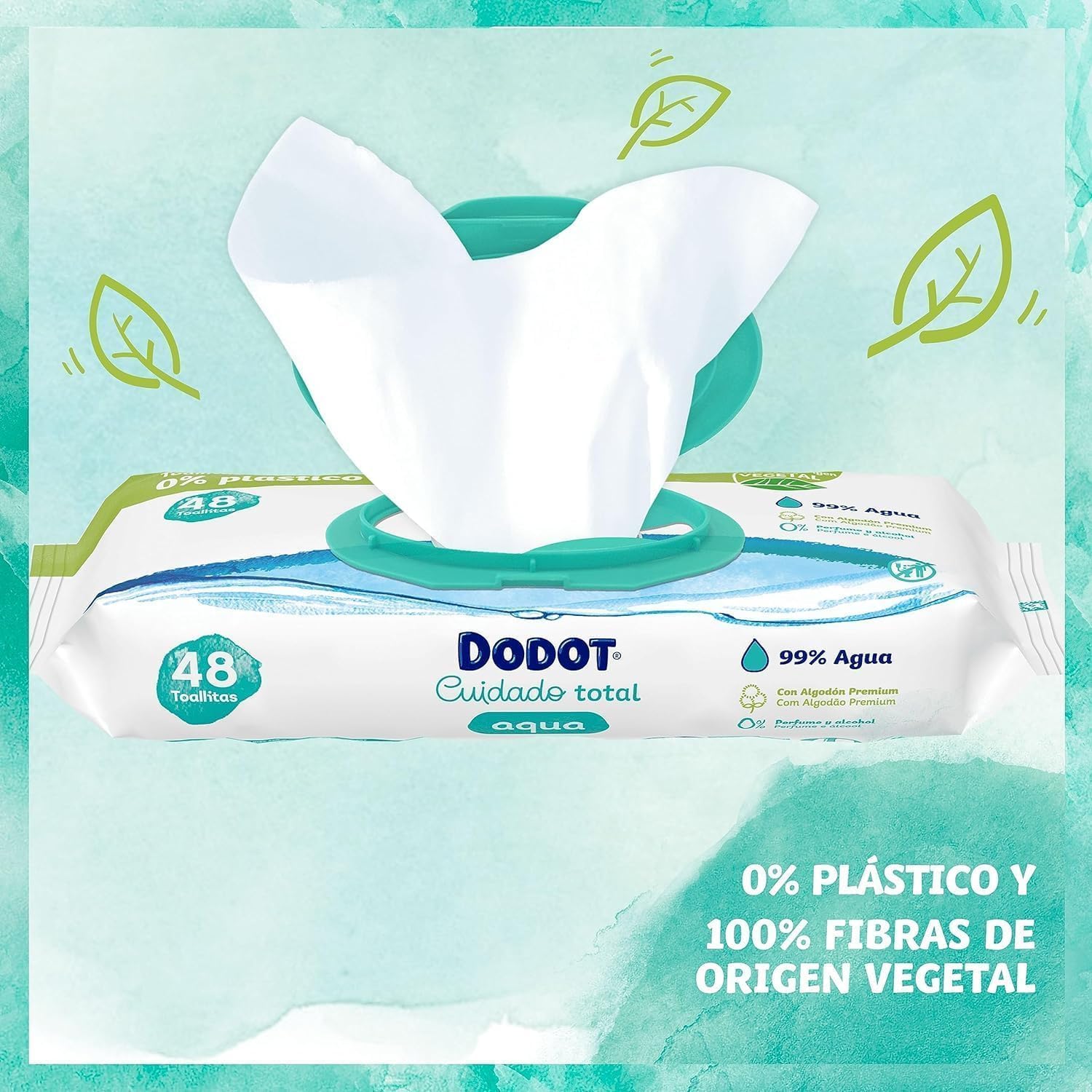 Thumbnail 6 de Dodot Toallitas Aqua Pure 1.296 99% agua