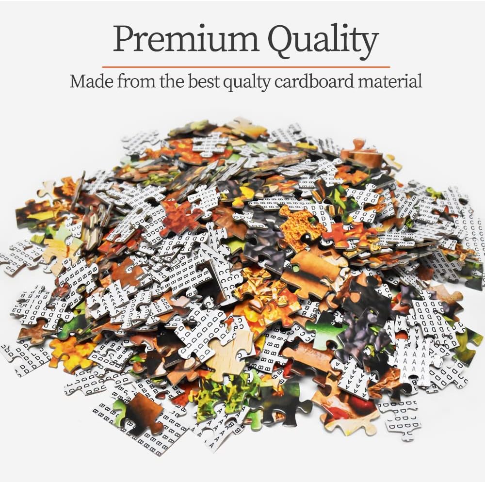 Detalle 1 de HUADADA 107 1000-Piece Jigsaw Puzzle, Colorful Spices, 27.6 x 19.7 in.