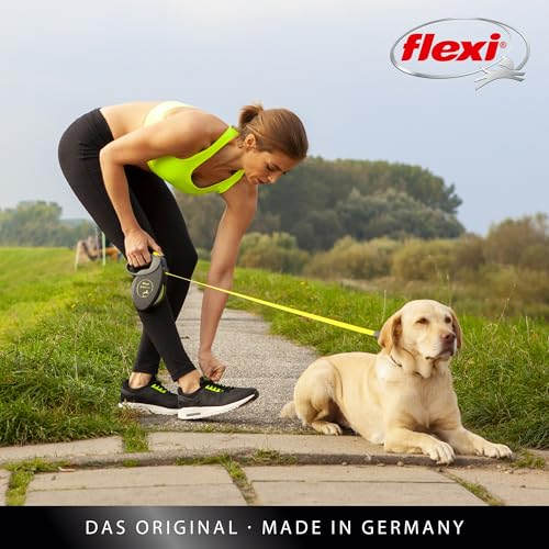 Thumbnail 7 de flexi Giant S/M Hundeleine Roll-Länge 8 m – schwarz/neon-gelb