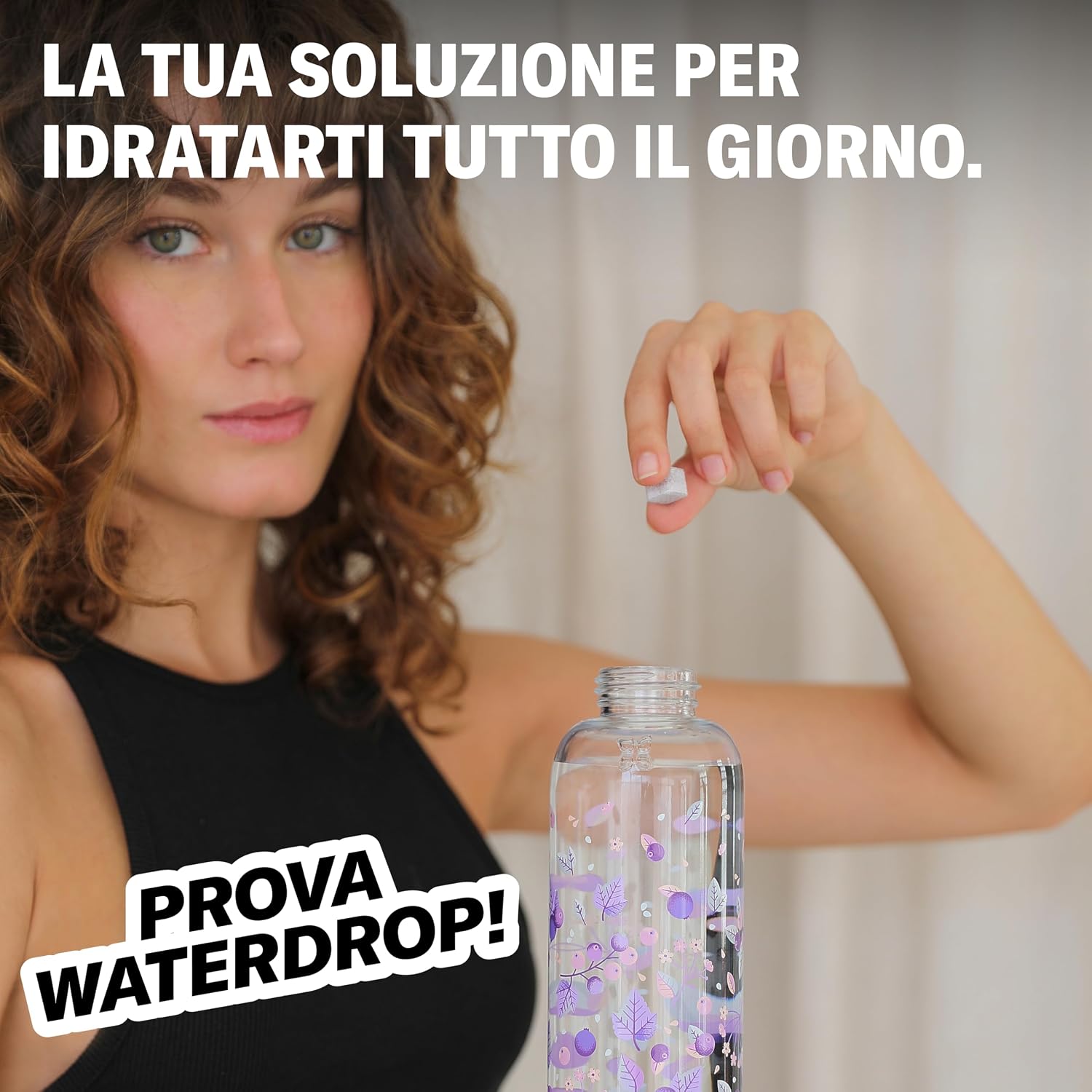 Thumbnail 5 de waterdrop Bottiglie Vetro 600ml con 18 Drops senza zucchero – cofanetto regalo donna