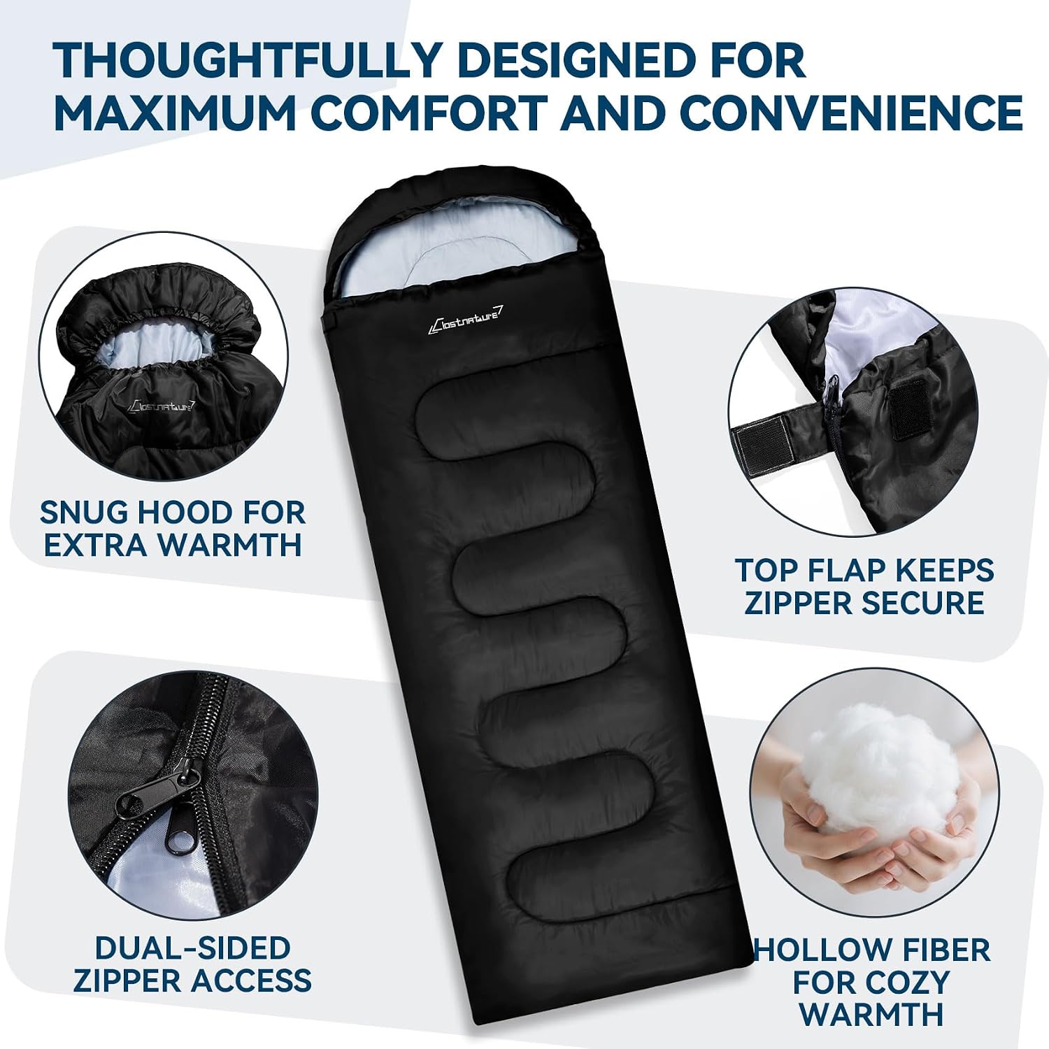 Thumbnail 5 de Clostnature Sleeping Bag 220 x 75 cm