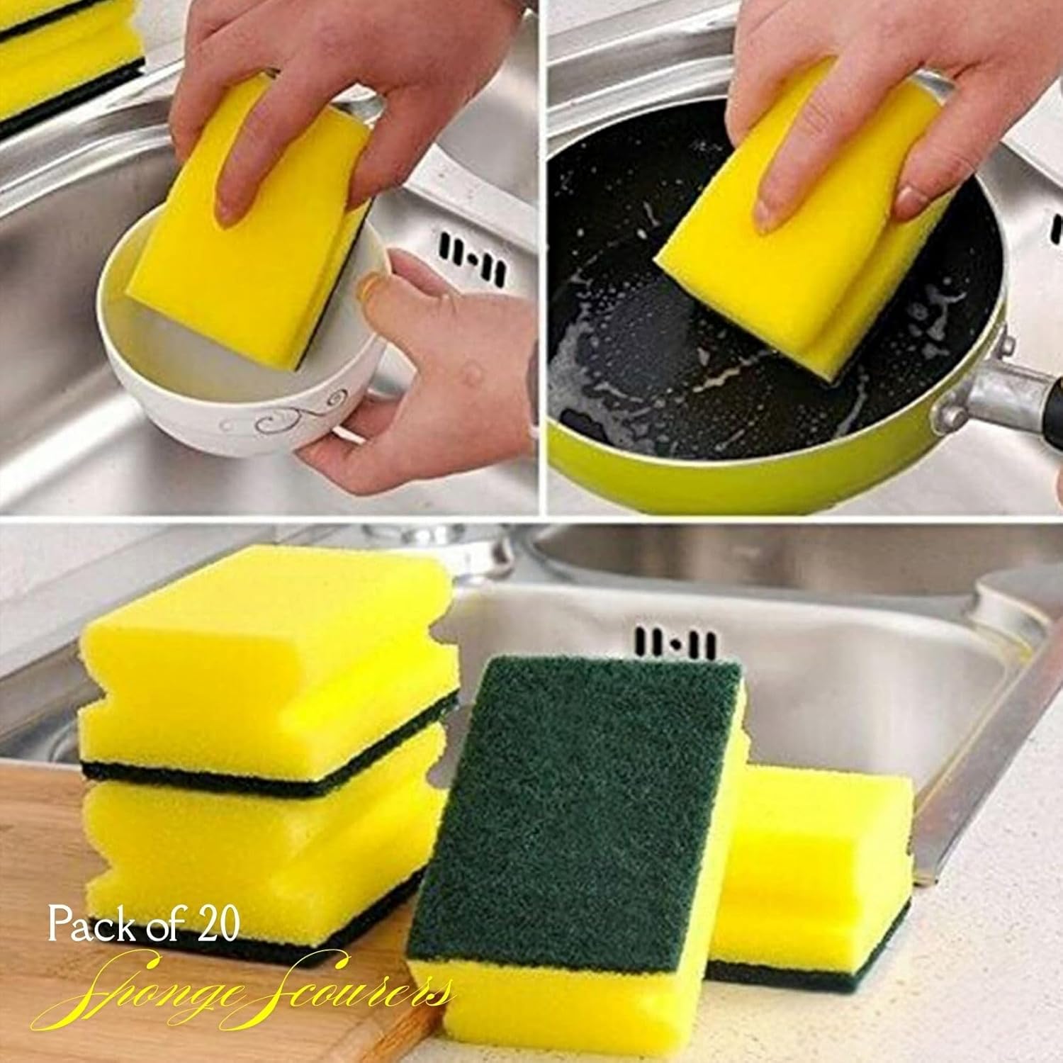 Thumbnail 1 de Sterling Heavy Duty Scrub Sponge Duo 20 pack