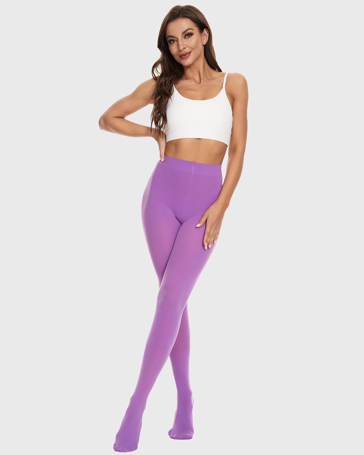 Detalle 2 de DUCMODA Collant Femme Taille Haute 80 denier