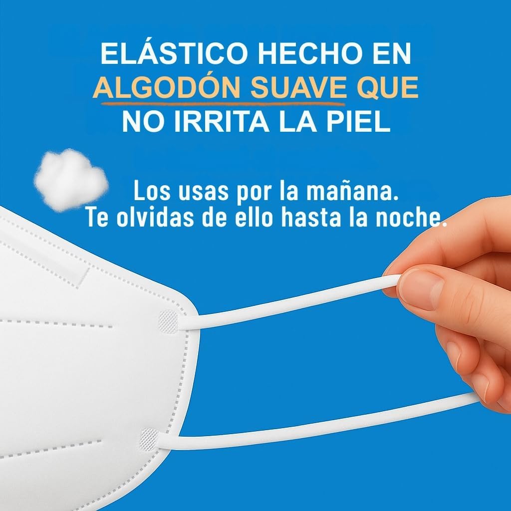 Detalle de Mascarilla FFP3 con válvula 25 unidades BFE≥99
