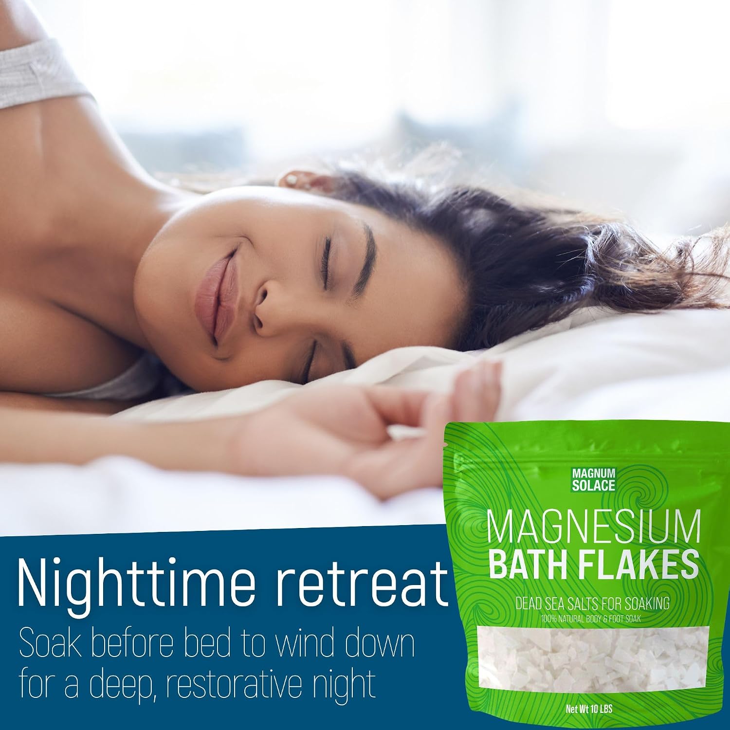 Detalle 2 de Magnesium bath flakes, 10 lb