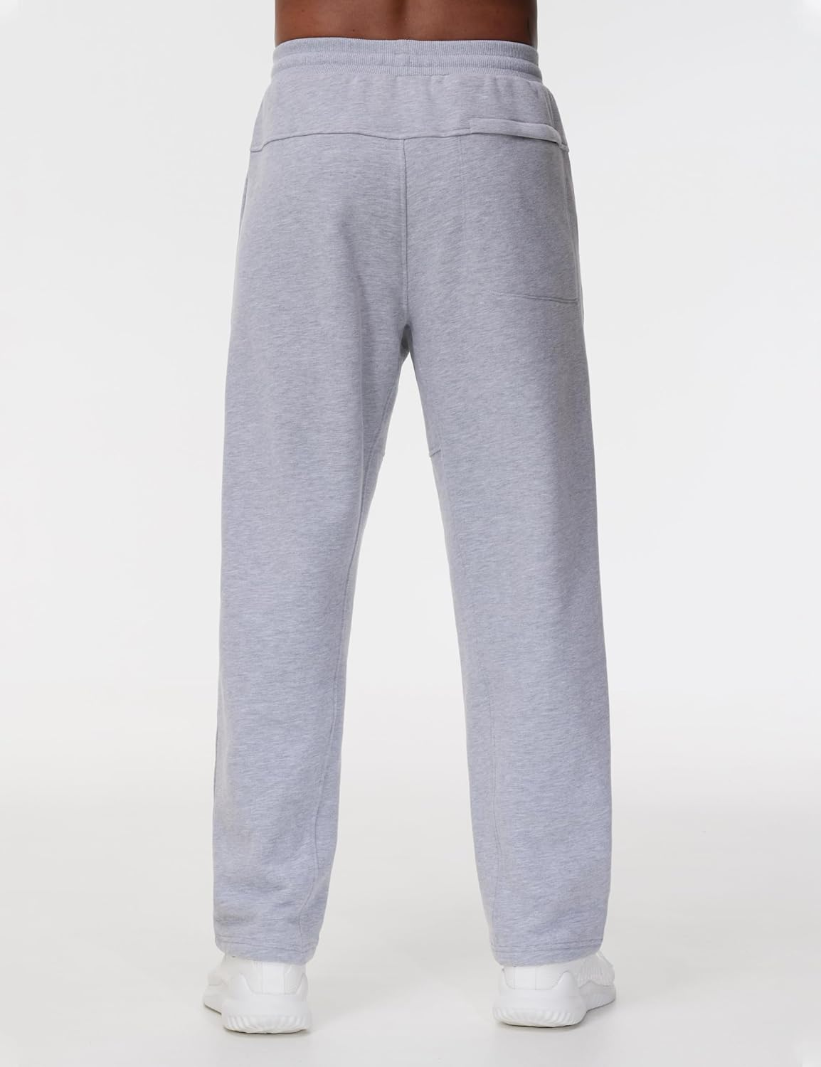 Detalle de Pantaloni sportivi da uomo in pile THE GYM PEOPLE con tasche e coulisse per allenamento e tempo libero