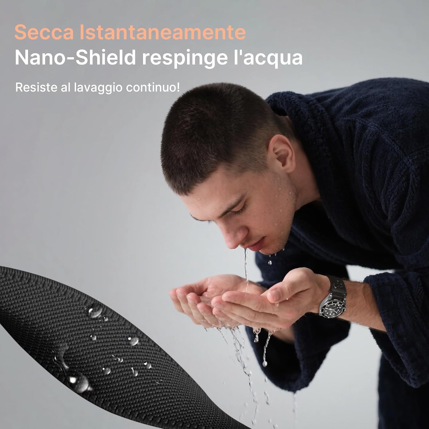 Thumbnail 1 de Fullmosa cinturino elastico 20 mm impermeabile con sgancio rapido per Samsung Galaxy Watch 7 FE/6/5/4 e altri compatibili, 4 pezzi