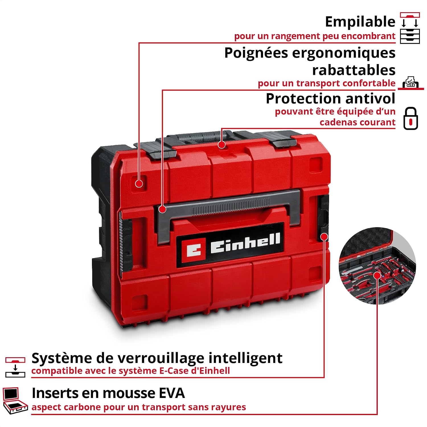 Thumbnail 3 de Original Einhell E-Case coffret à outils 92 pièces pour atelier