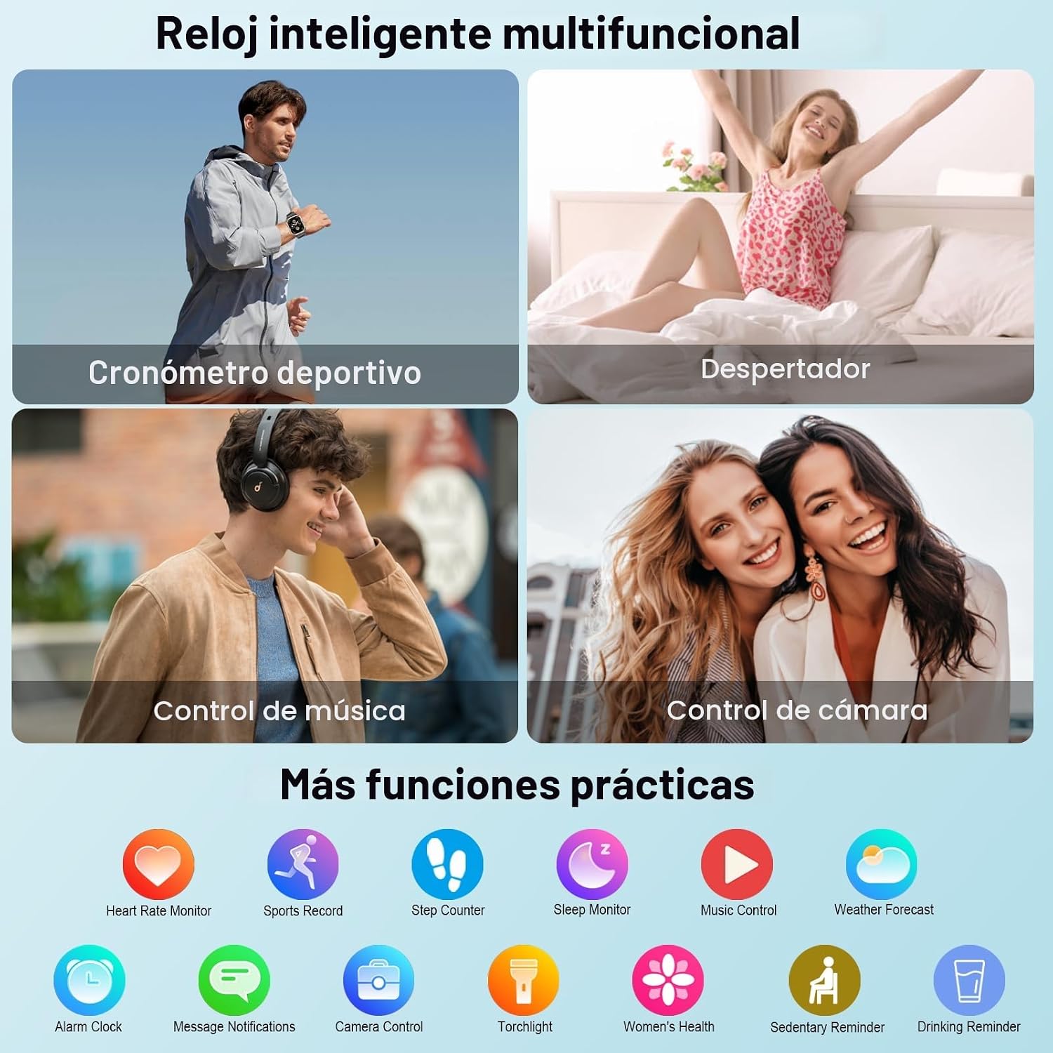 Thumbnail 6 de Jugeman Reloj Inteligente Hombre con GPS, 2.06'' Smartwatch y Fitness Tracker
