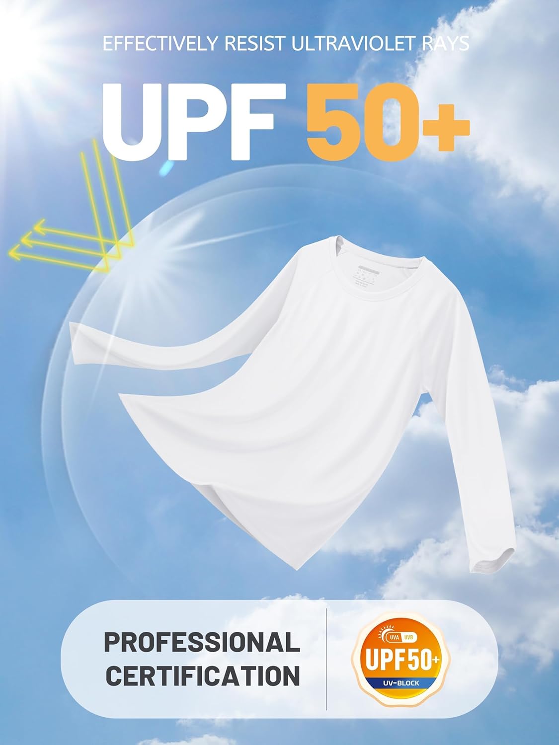 Thumbnail 3 de TACVASEN UV sun protection top UPF 50+