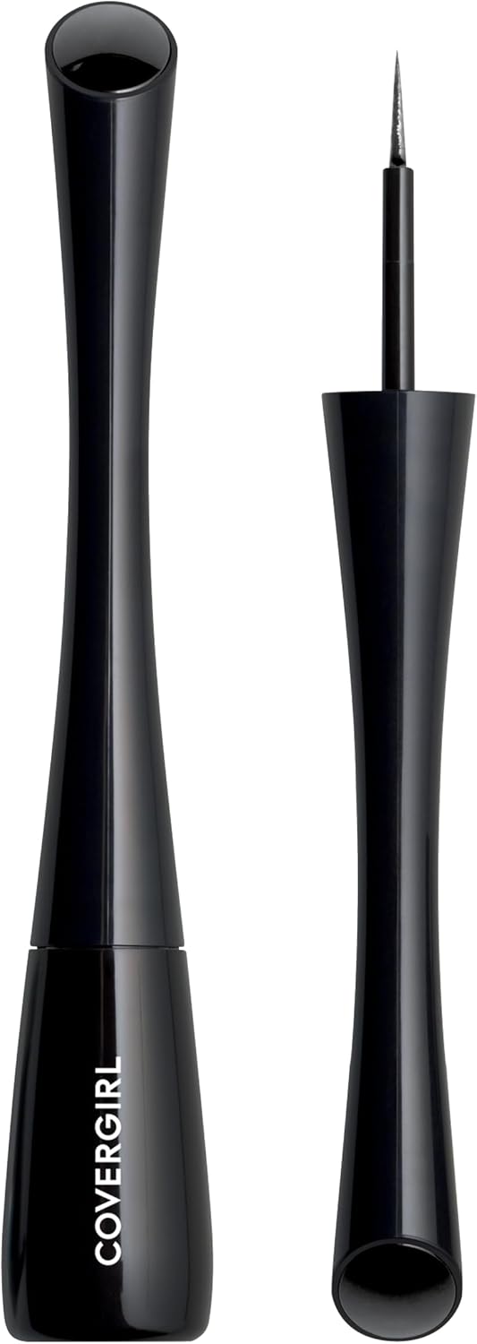 Detalle de COVERGIRL Get In Line Liquid Eyeliner, Matte Black, 0.1 mm Tip