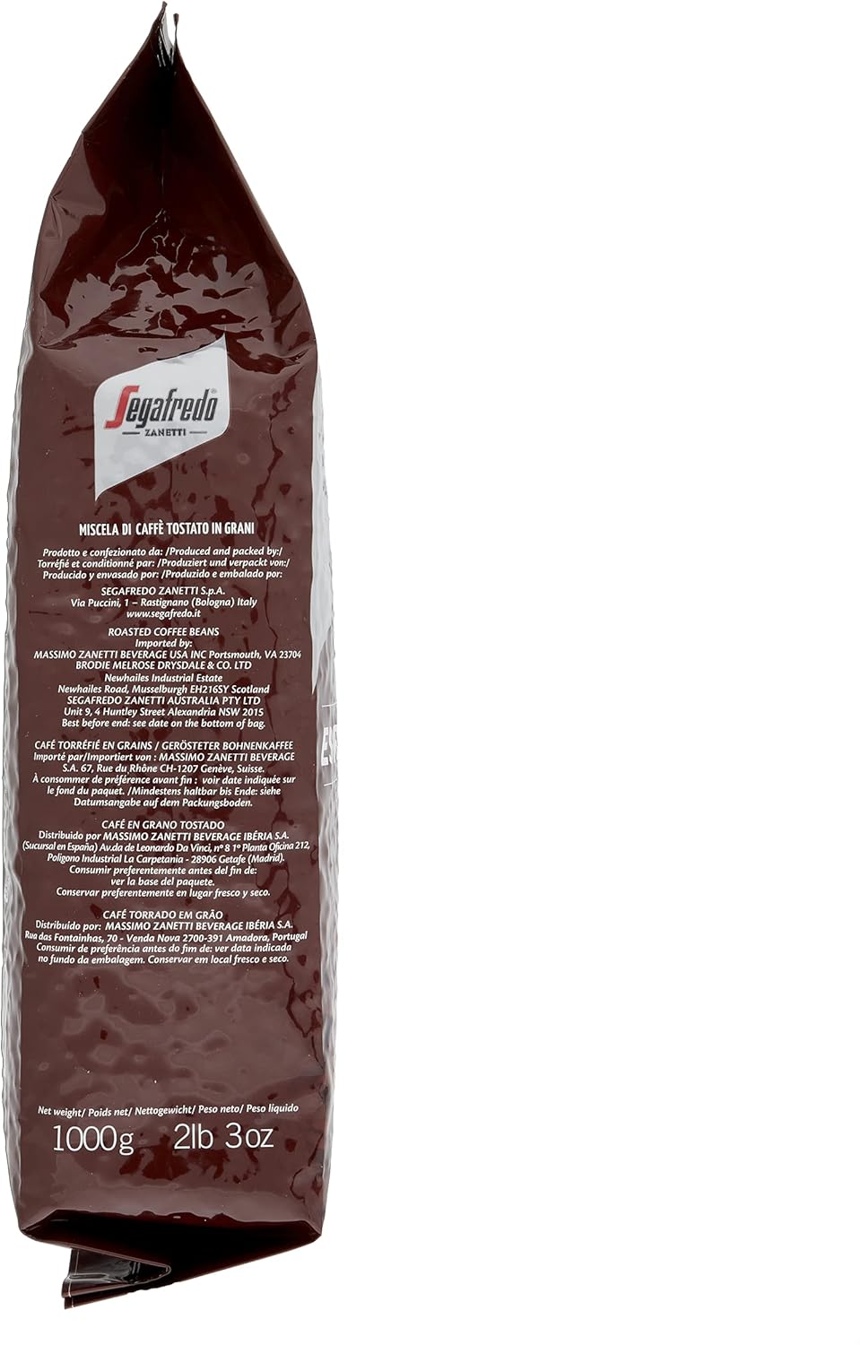Detalle 2 de Segafredo Zanetti Caffè in Grani Espresso Casa Le Classiche: 1 Kg, miscela Arabica-Robusta, tostatura media